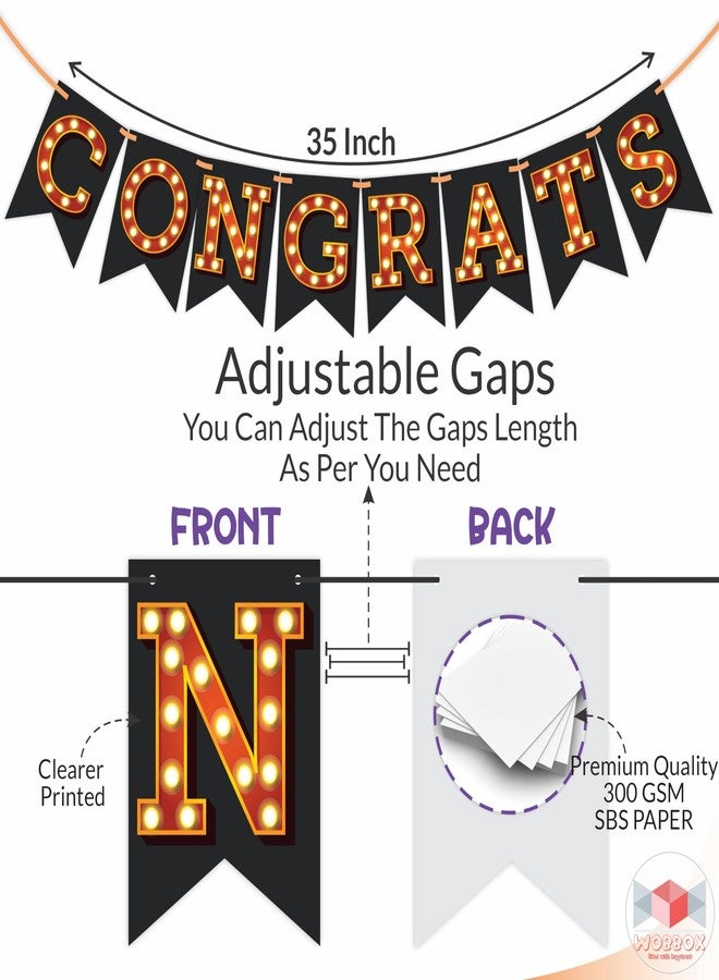 WOBBOX Wobbx Graduation Banner, Happy Graduation Banner, Graduation Party Decorations Items (FP4578) - Image 3